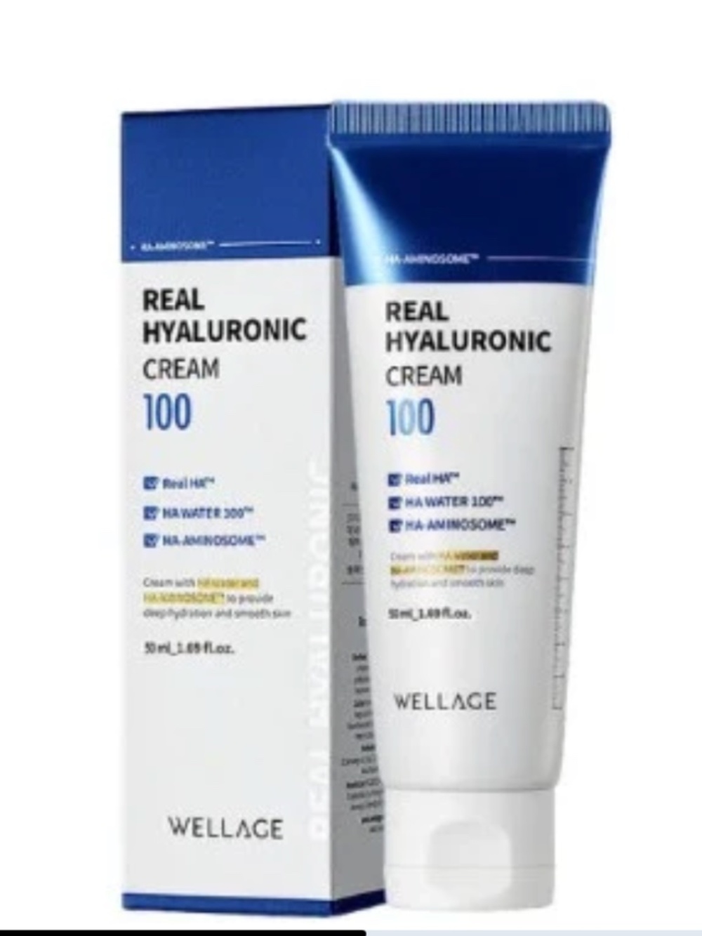 Wellage Real Hyaluronic 100 Korean Cream, 1.6oz